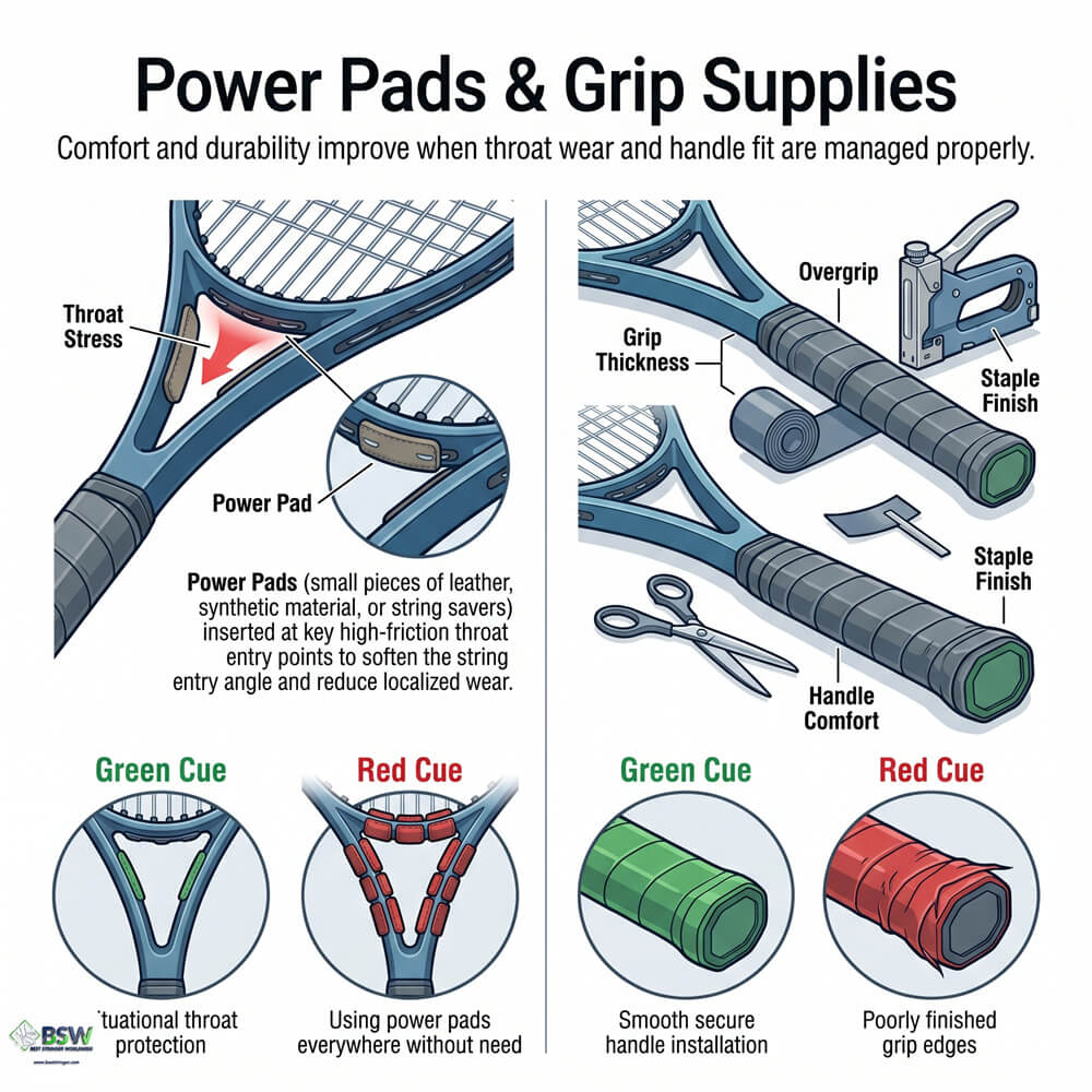 Grip size calculator for racquet handle fitting