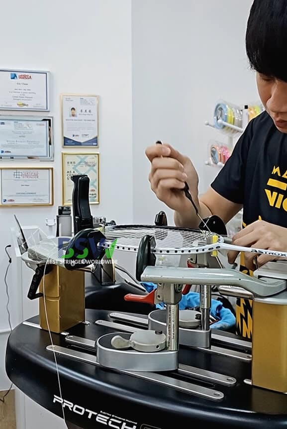 Measurement Equipment for Professional Racquet Stringing Certification by Best Stringer Worldwide