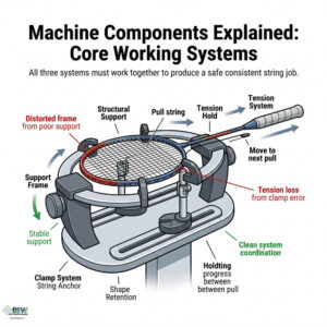 L’anatomie des machines à corder