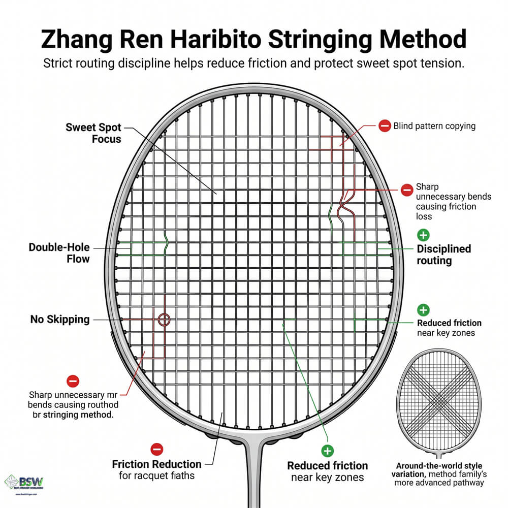 Zhang Ren Haribito Stringing Method BSW Stringer