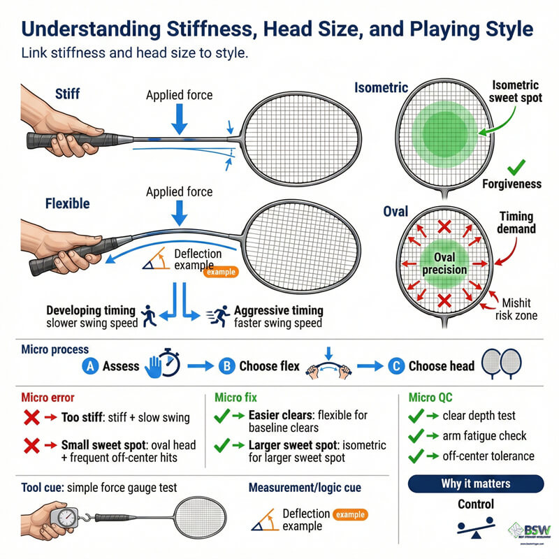comparing swing speed vs stability in badminton racquet weight and balance analysis