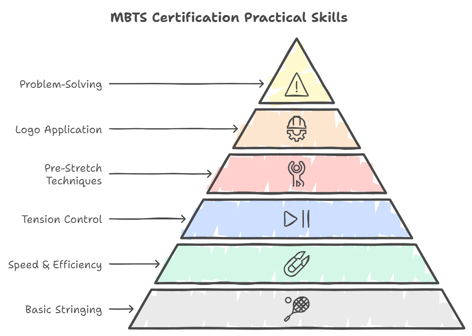 What does the practical skills assessment for the MBTS certification involve BSW Best Stringer Worldwide Certification