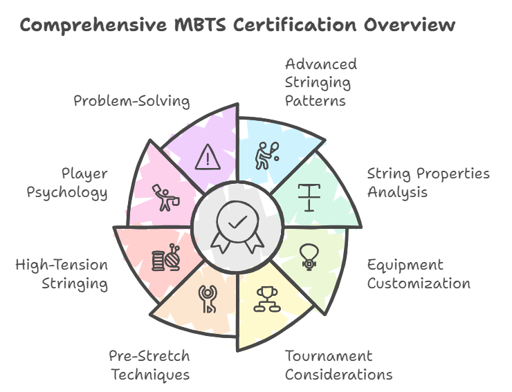 What does the theoretical examination for the MBTS certification cover BSW Best Stringer Worldwide Certification