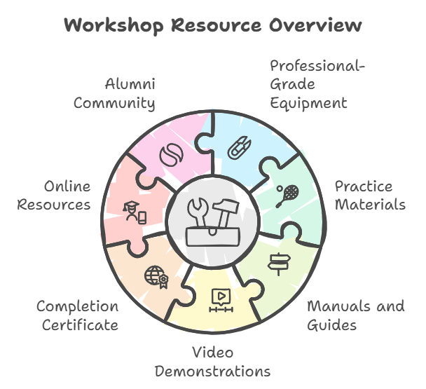 What resources are provided during and after the workshop Best  Stringer Certification