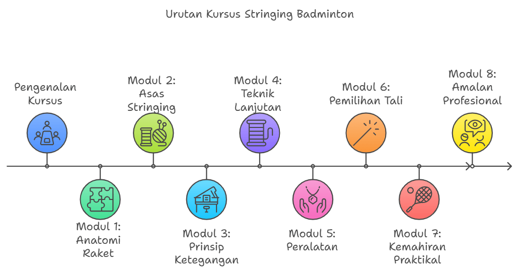 Kursus Stringing Badminton BSW Pensijilan Best Stringer Worldwide