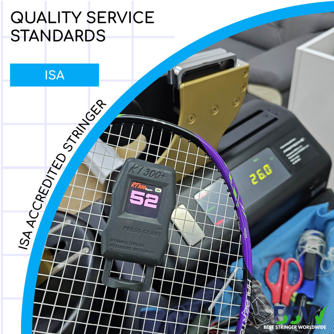 Industry Recognition Racquet Stringing International Stringer Accreditation ISA