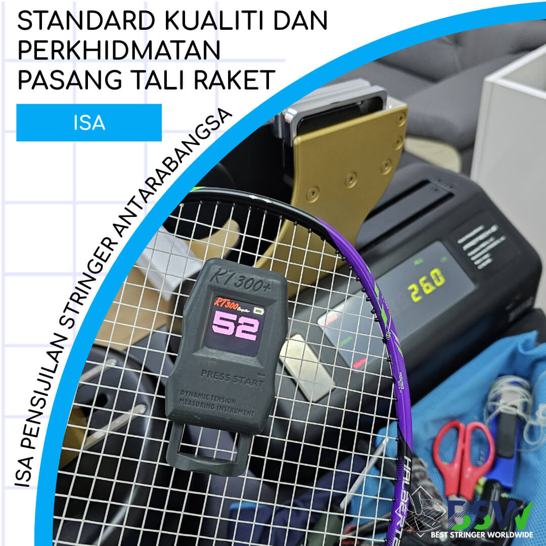 Pengiktirafan Industri Stringing Raket - International Stringer Accreditation ISA