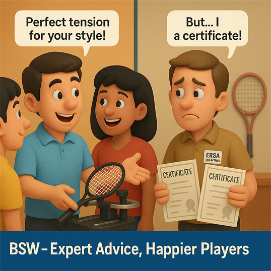 BSW 배드민턴 스트링잉 자격증 업계 인지도