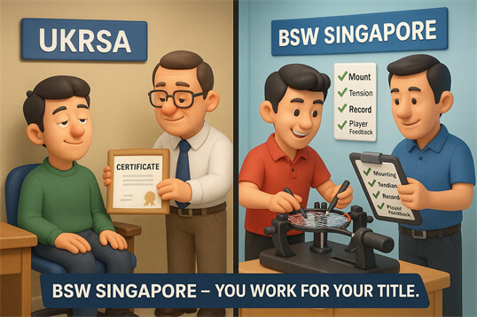 Certified badminton stringer Singapore earning through skill