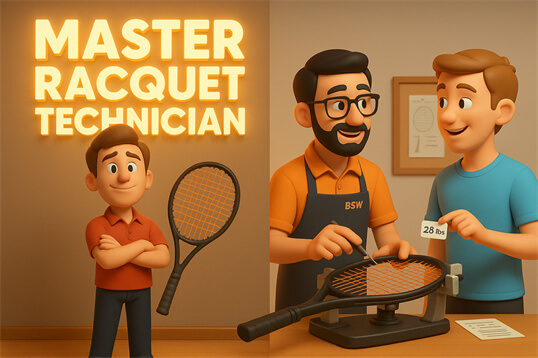 Highest racquet stringing certification BSW standards Highest racquet stringing certification BSW standards