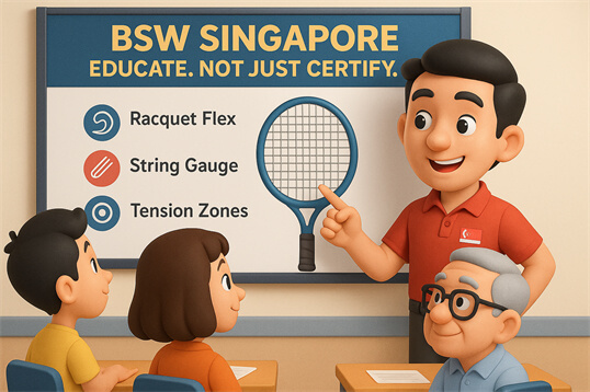 Teaching Singaporeans to understand their badminton racquets