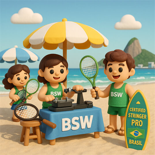 BSW-巴西 国际认证穿线师 Pro 巴西学员在认证工作坊中练习国际认证穿线师 Pro 技术 BSW
