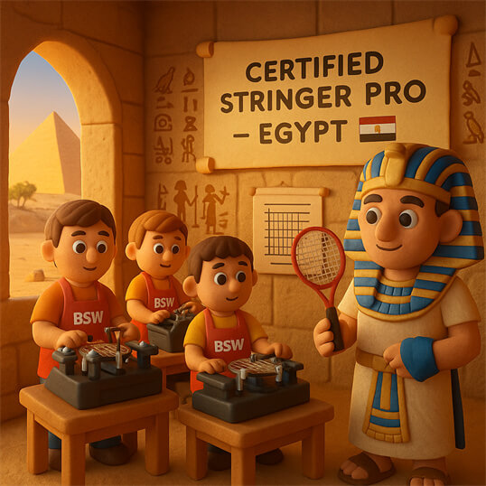 BSW-Egypt 的埃及国际认证穿线师 Pro 在埃及的认证工作坊期间练习 Certified Stringer Pro 技术BSW