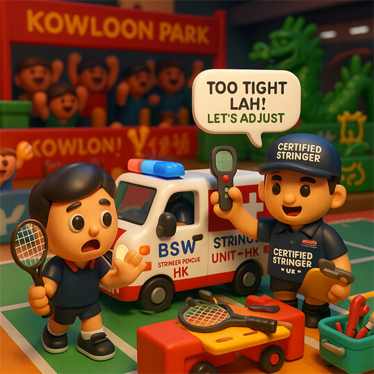 BSW-Hong Kong certified trainers conducting professional Certified Stringer Pro class for Hong Kong students