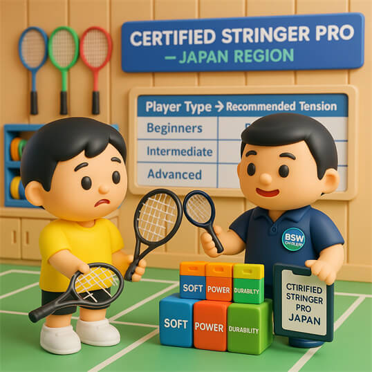BSW-Japan certified trainers conducting professional Certified Stringer Pro class for Japan students