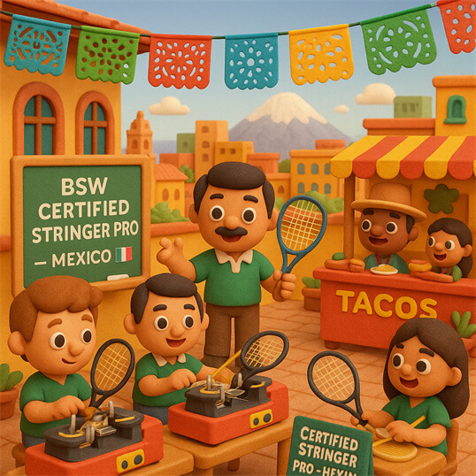 BSW-Mexico Certified Stringer Pro Mexico in Mexico practicing Certified Stringer Pro during certification workshopBSW