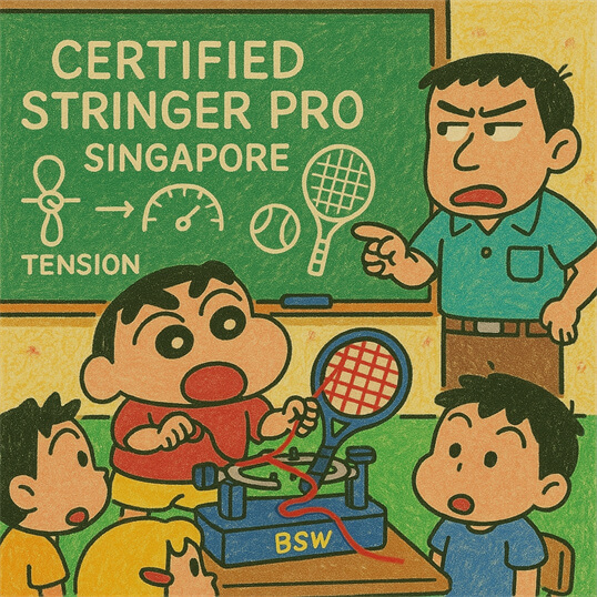 BSW-Singapore Certified Stringer Pro Singapore in Singapore practicing Certified Stringer Pro Singapore during certification workshop BSW-Singapore Certified Stringer Pro Singapore in Singapore practicing Certified Stringer Pro Singapore during certification workshop