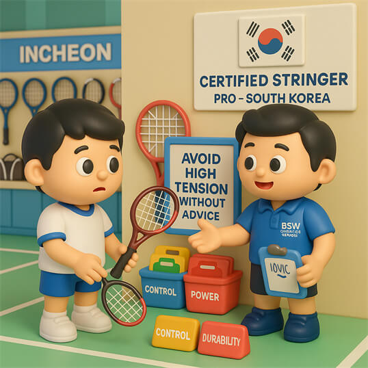 BSW-South Korea certified trainers conducting professional Certified Stringer Pro class for South Korea students