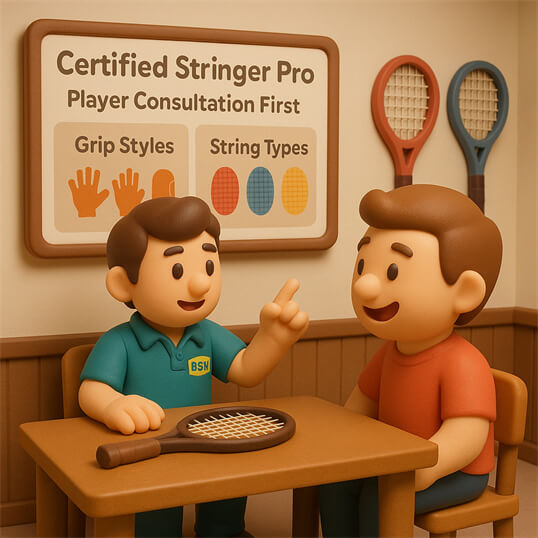 BSW daily stringing consultation versus rushed shop work