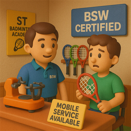 International racquet stringer certification and income path