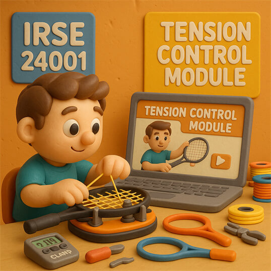 Online professional racquet stringing certification with BSW modern training methods
