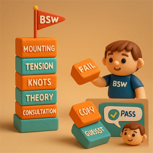 Professional development through BSW certified stringer practical exam success