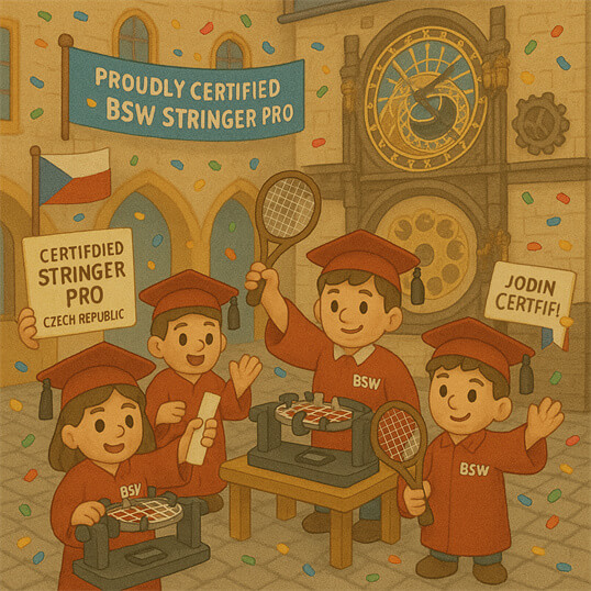Professional racquet assessment and Certified Stringer Pro service by BSW-Czech Republic certified stringer in Czech Republic
