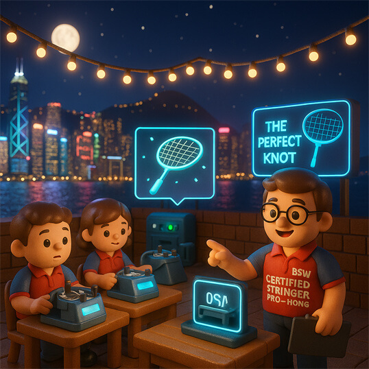 Professional racquet assessment and Certified Stringer Pro service by BSW-Hong Kong certified stringer in Hong Kong