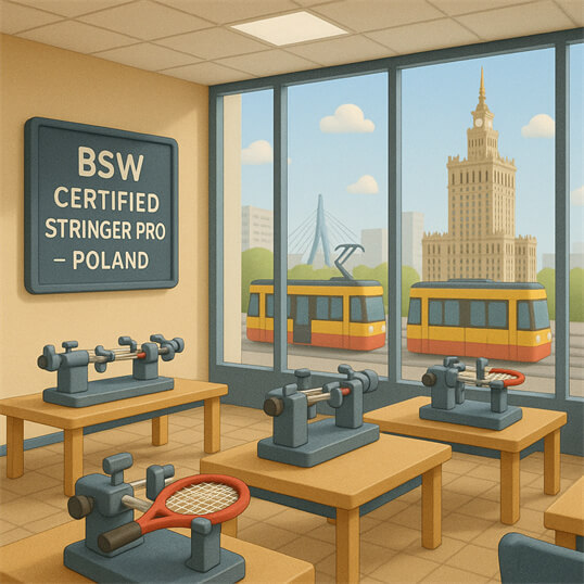 Professional racquet assessment and Certified Stringer Pro service by BSW-Poland certified stringer in Poland Professional racquet assessment and Certified Stringer Pro service by BSW-Poland certified stringer in Poland