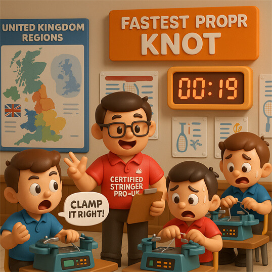 Professional racquet assessment and Certified Stringer Pro service by BSW-United Kingdom certified stringer in United Kingdom