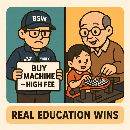 羽毛球穿线初学者课程的成功案例