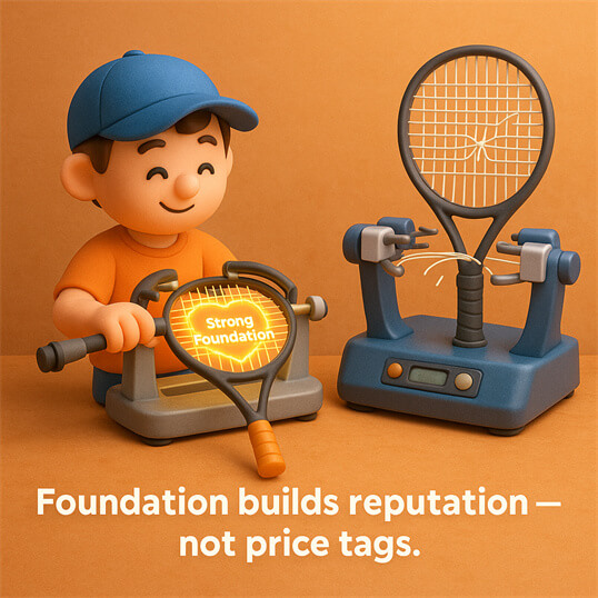 professional service quality versus branded equipment marketing