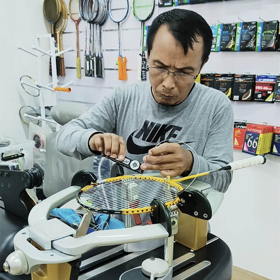 Purnomo's BSW racket restringing course journey gallery photo Indonesia Purnomo's BSW racket restringing course journey gallery photo Indonesia