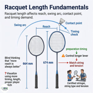 Badminton Racquet Length Guide: Standard vs Longer Racquets
