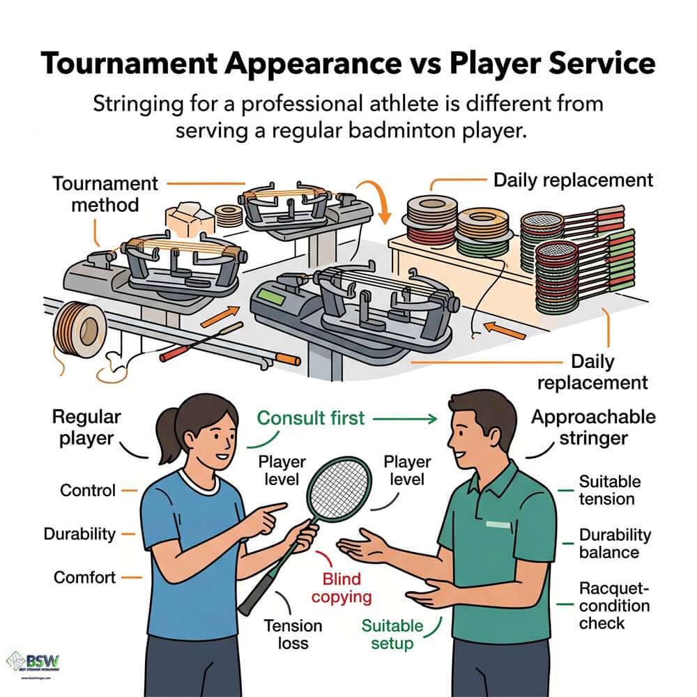 Brand image versus real badminton stringing certification knowledge