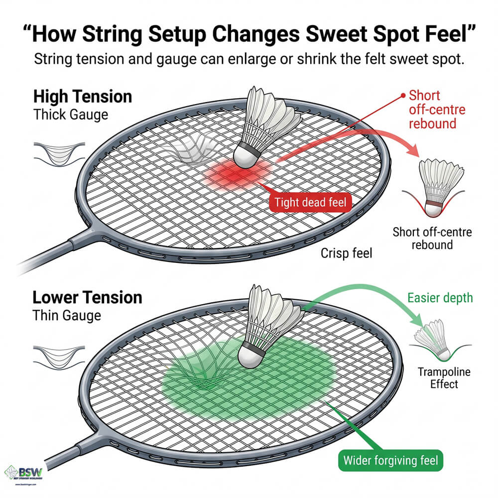 Heavy vs light badminton racquet comparison for players and stringers