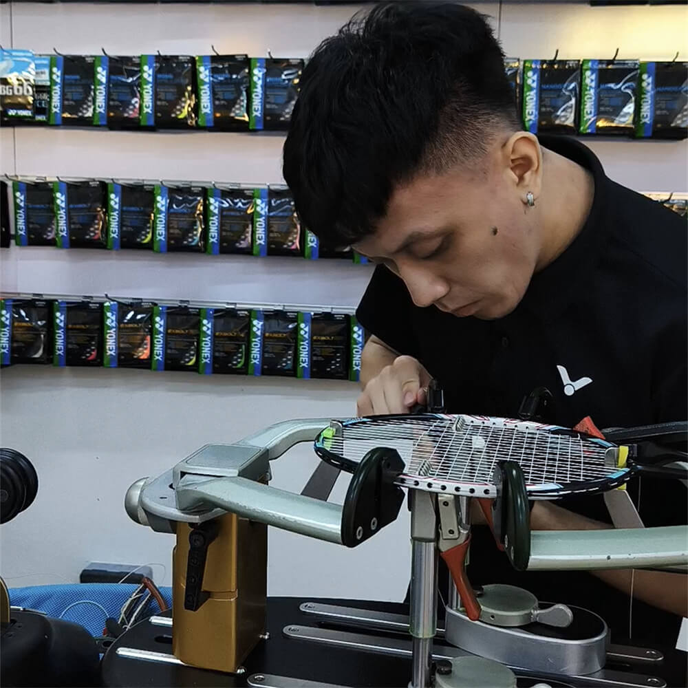 Lee Then Jay working with different racquet types at BSW course Lee Then Jay working with different racquet types at BSW course