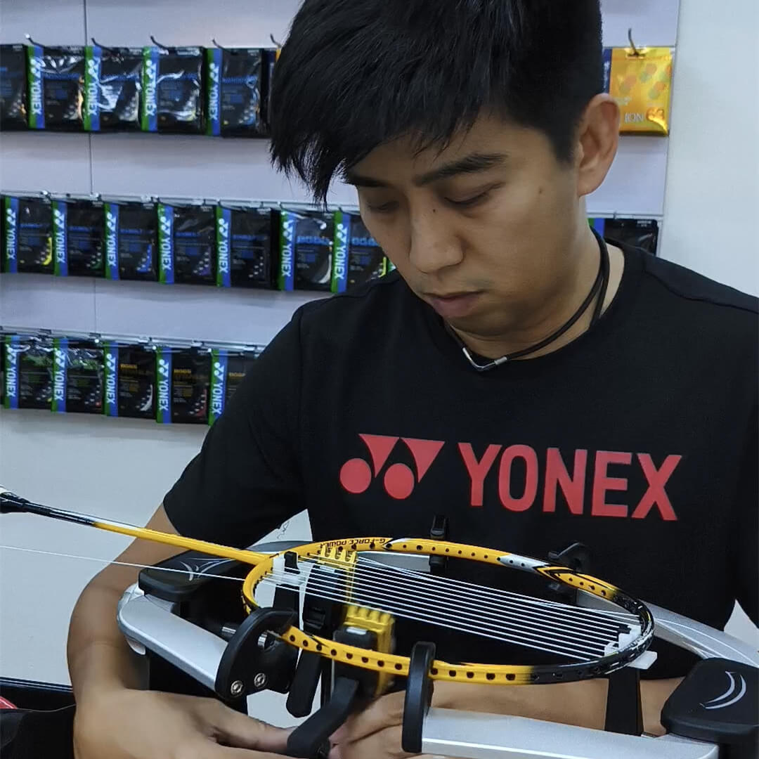 Raymond Tan's BSW racket restring course journey gallery photo Raymond Tan's BSW racket restring course journey gallery photo