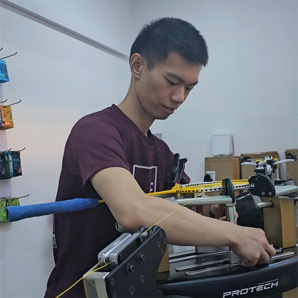 Roger Lin - BSW Badminton Stringing Course Graduate from Singapore