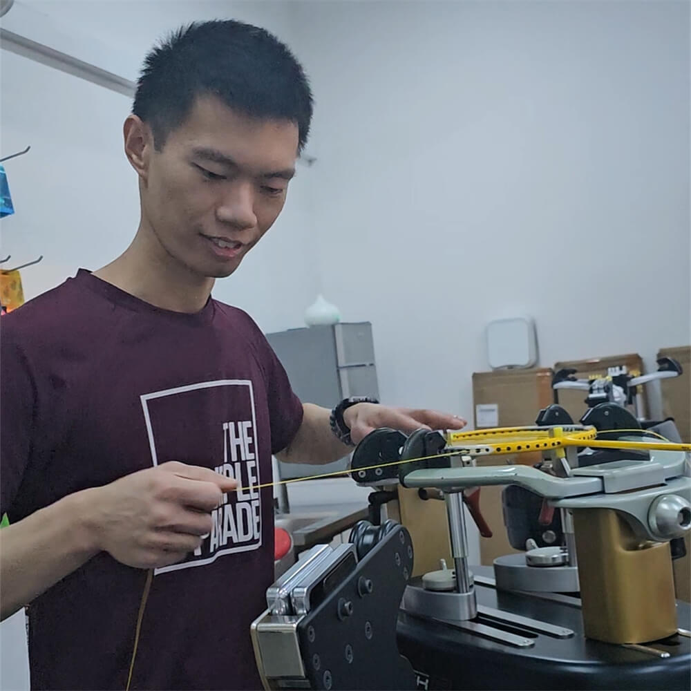 Roger Lin's BSW racket restringing course journey gallery photo BSSG
