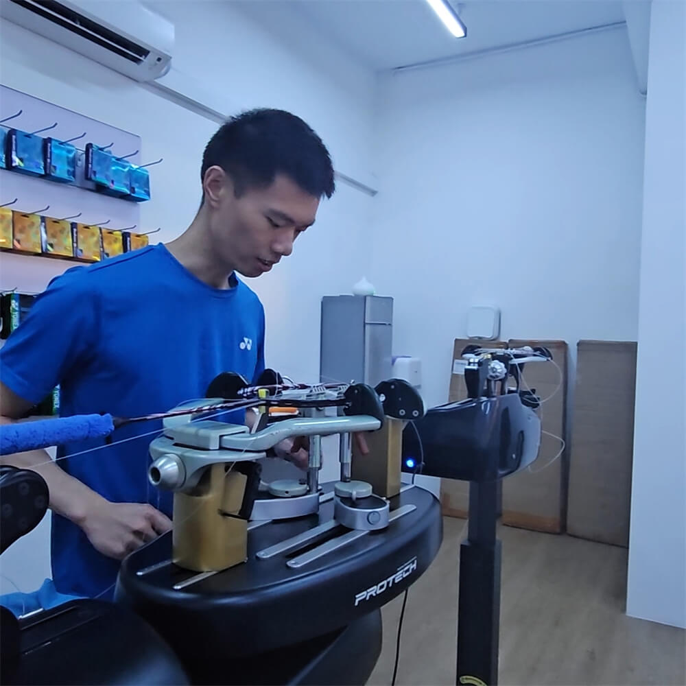 Roger Lin's BSW racket restringing course journey gallery photo
