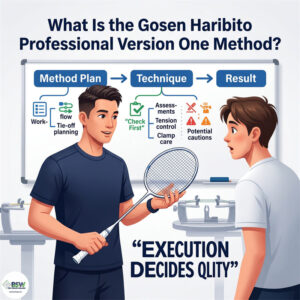 Gosen Haribito Professional Version One Stringing Method Guide for Badminton Players and Stringers