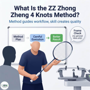 Treoir maidir le Modh Teaghránaithe 4 Snaidhm ZZ Zhong Zheng d’Imreoirí Badmantain agus do Theaghránaithe